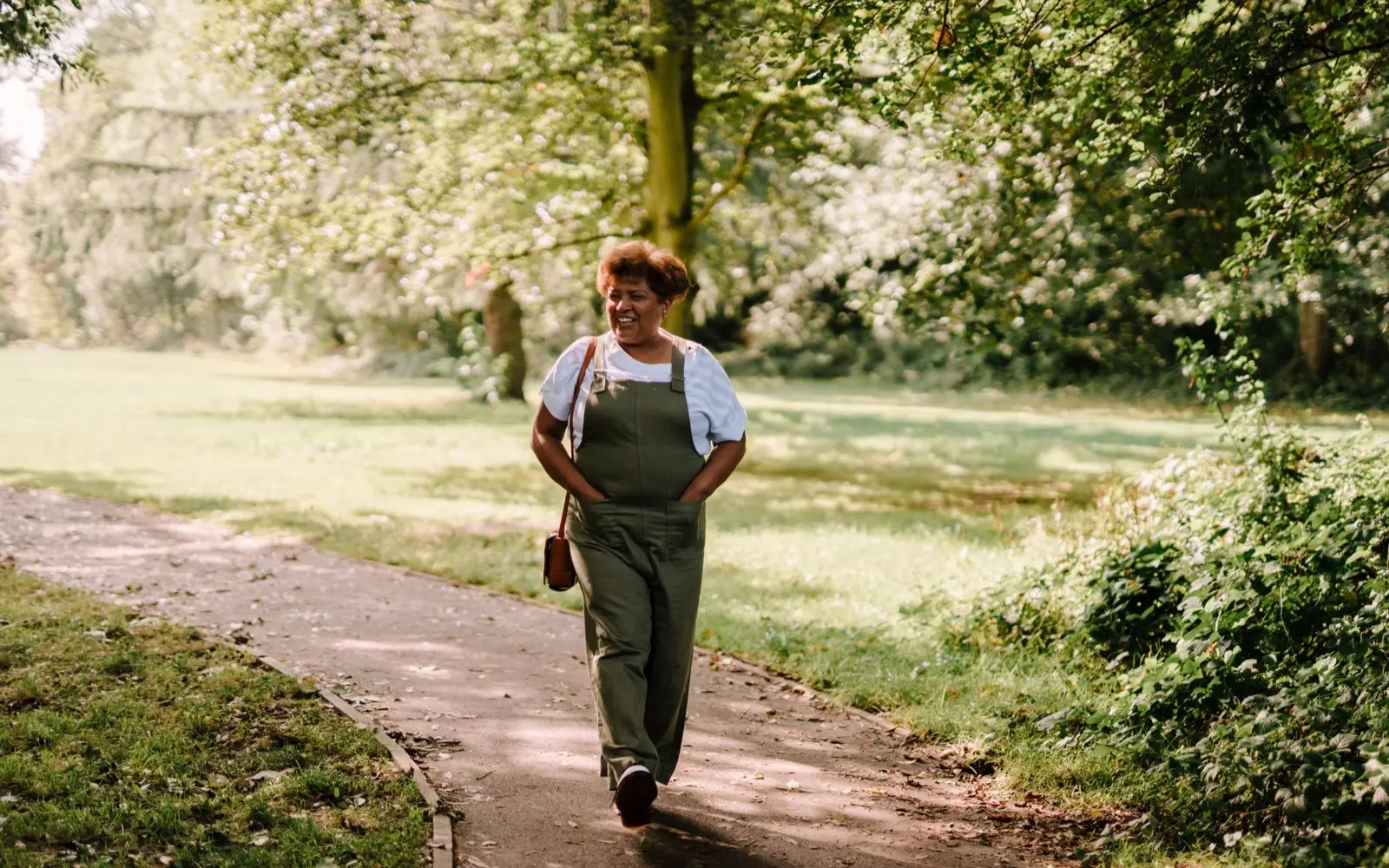 Active clothing worn during an everyday outdoor walk